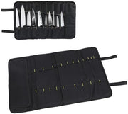 Organizzatore di utensili da cucina 20 slot - Borsa portatile multifunzionale con ruota - Ideale per casa, cucina, scuola, viaggi e campeggio - Mantenimento organizzato di coltelli e forchette - Borsa a rotelle