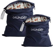 Set di 2 Borse da Viaggio Impermeabili - Borse da Sporcizia Opportune - 45 x 60 cm / 35 x 55 cm - Ideali per Viaggiare - Progettate per Risparmiare Spazio - Borse da Sporcizia