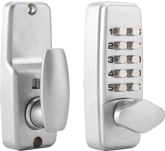 Sostituto di Cassetta Digitale per Porte Interne - Codice a 2-8 Cifre - Impermeabile - Inserzione Porta - Adatto per Porte Interne - Profilo di Sicurezza in Acciaio Inox
