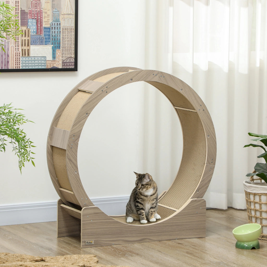 Giroletto per Gatti con Ruota e Zona Graffio ¨C Zephmum ¨C 91 cm