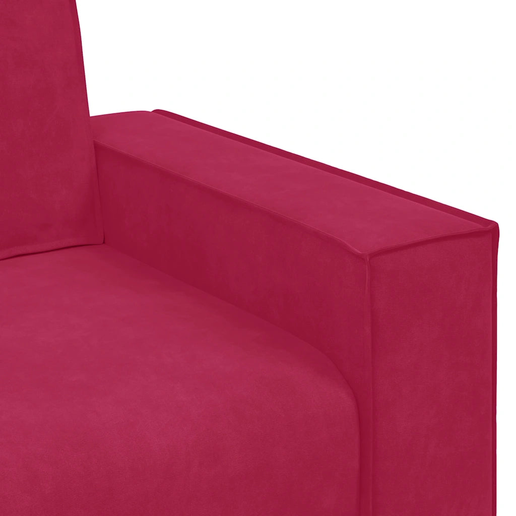 Divano | Divano da soggiorno | Sofa a 2 Posti Rosso Vino 180x78x84 cm in Velluto