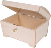 Scatola di legno chiusura automatica 20x145x117 cm coperchio grande serratura - cassa a manubrio - chiave scatola di legno