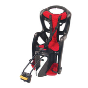 Seggiolino Posteriore Bicicletta per Bambini 22 kg Nero