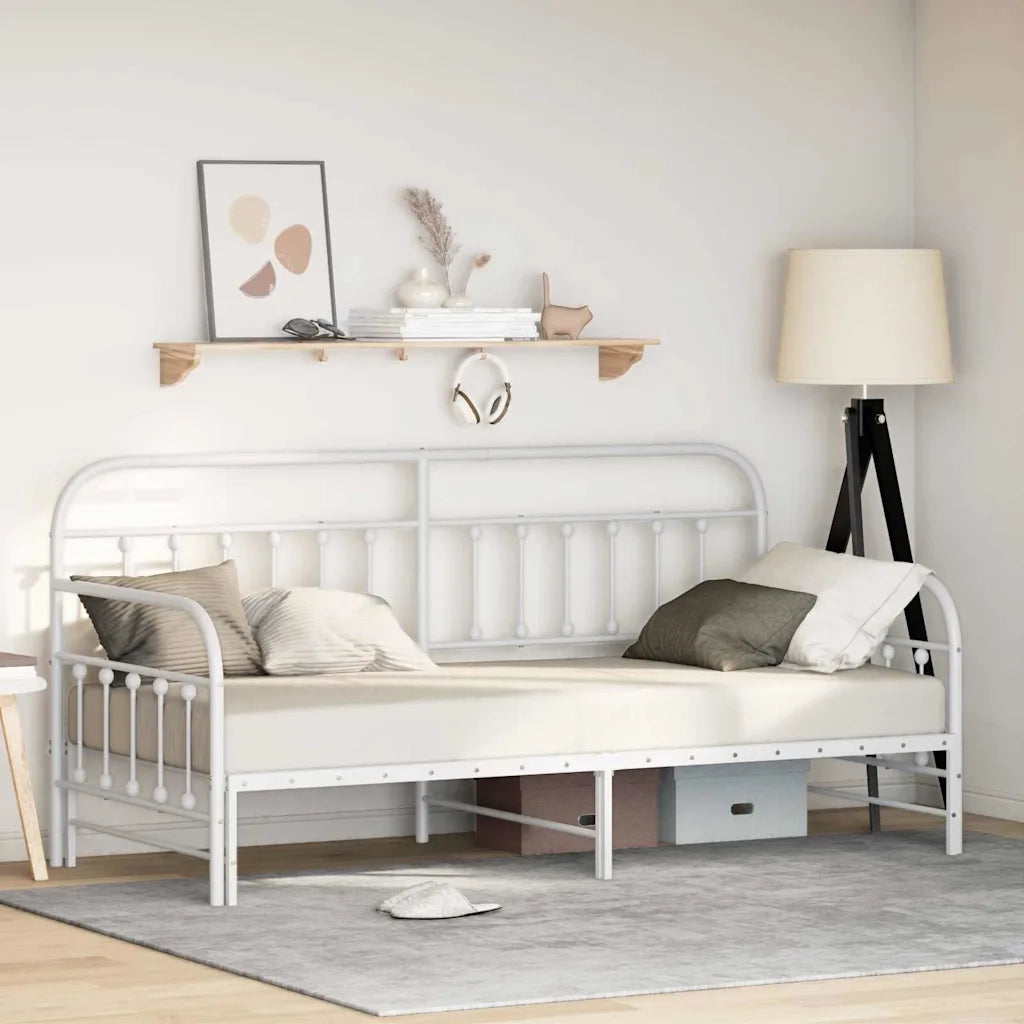 Struttura per letto di giorno-Giroletto Bianco 100 x 190 cm