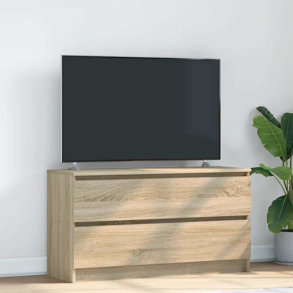 Mobile Porta TV Rovere Sonoma 100x35x54 cm in Legno Multistrato 861807