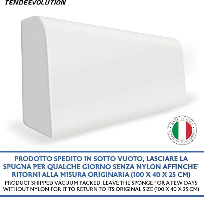 Gommapiuma Schienale Cuscino | Spalliera per Letto e Divano a Ponte | Imbottitura in Poliuretano | Supporto Comodo