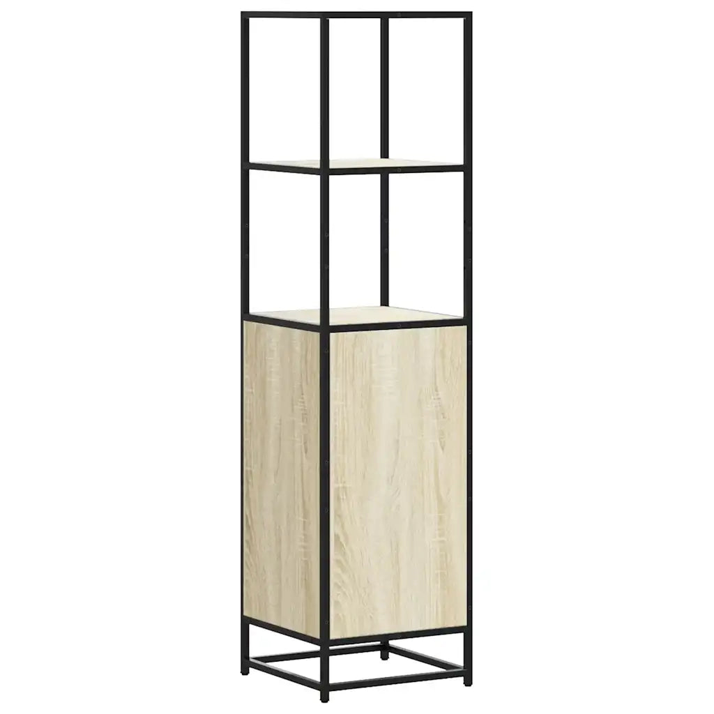 Credenza Rovere Sonoma 35,5x35x139 cm Legno Multistrato Metallo 849045