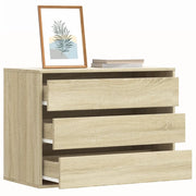 Cassettiera Angolare Rovere Sonoma 80x41x58cm Legno Multistrato 852854