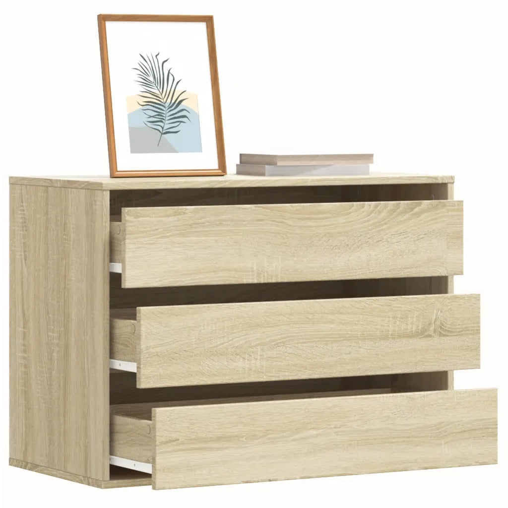 Cassettiera Angolare Rovere Sonoma 80x41x58cm Legno Multistrato 852854