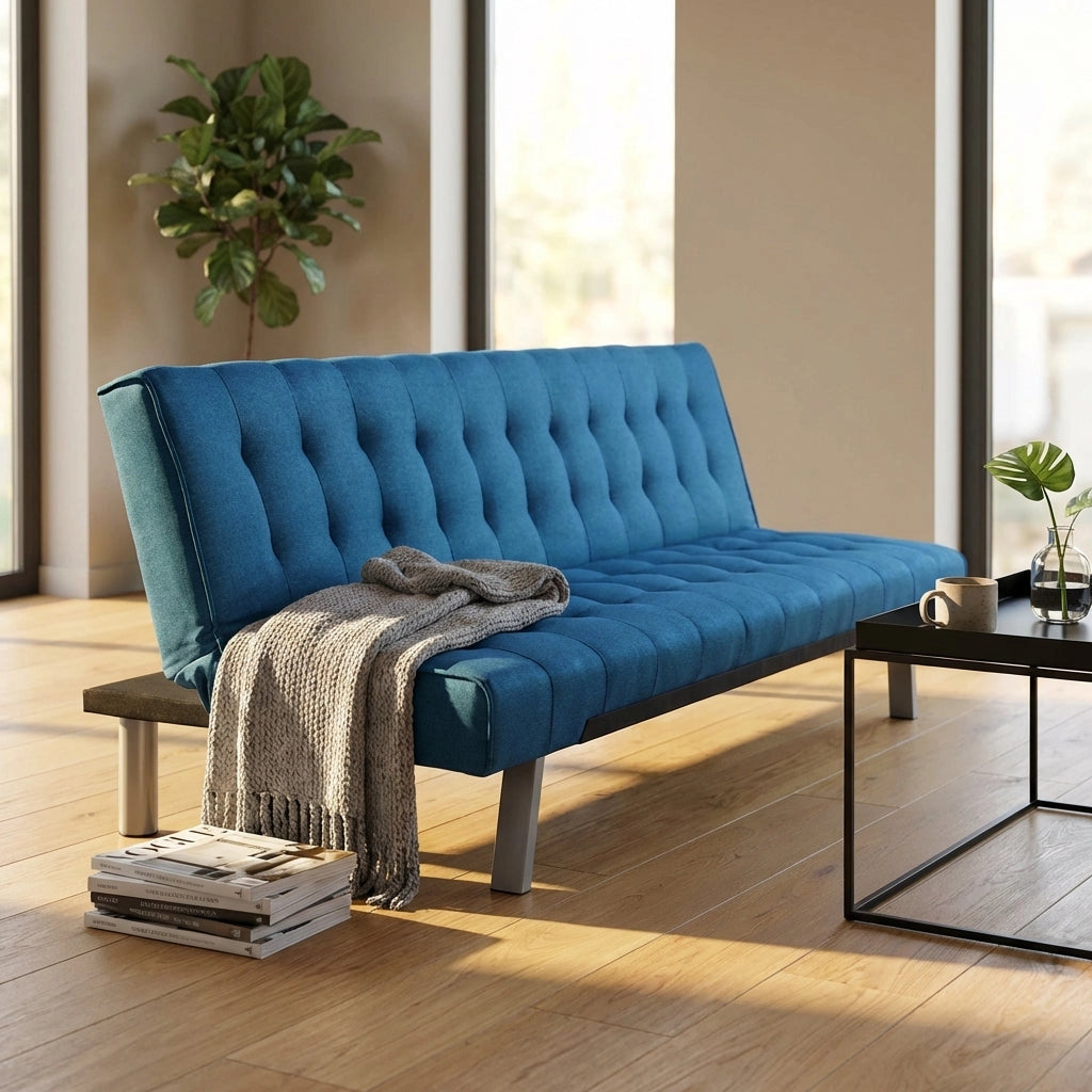 Divano Letto tre posti in Tessuto cm 178x80x71 - JACK