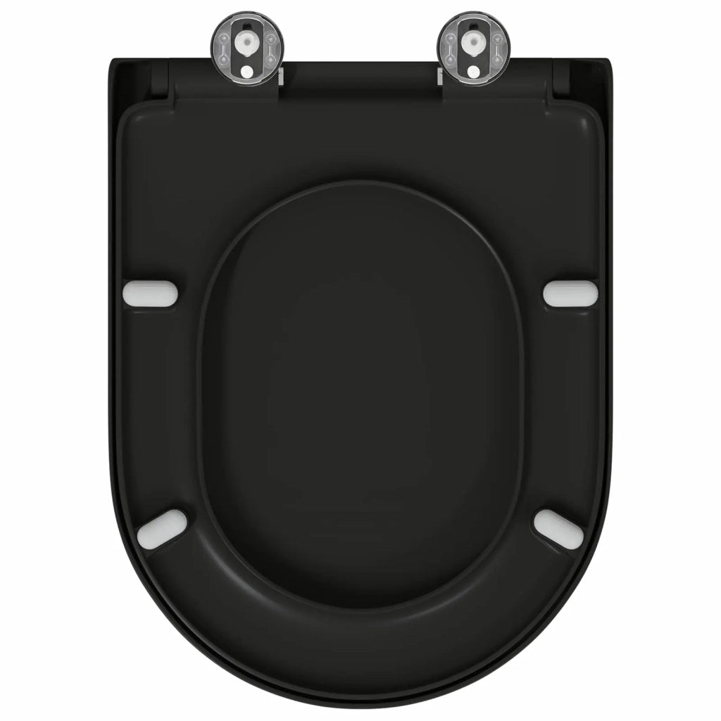 Sedile del WC Nero 49 x 36 x 4 cm Duroplast CFW5861699