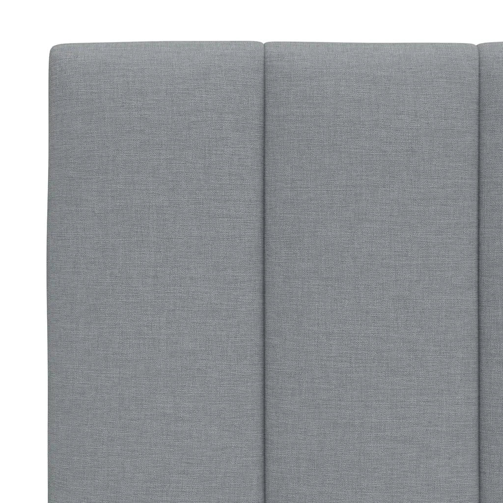 Cuscino Testiera Hanko Grigio Chiaro 90 cm in Tessuto CFW7223669