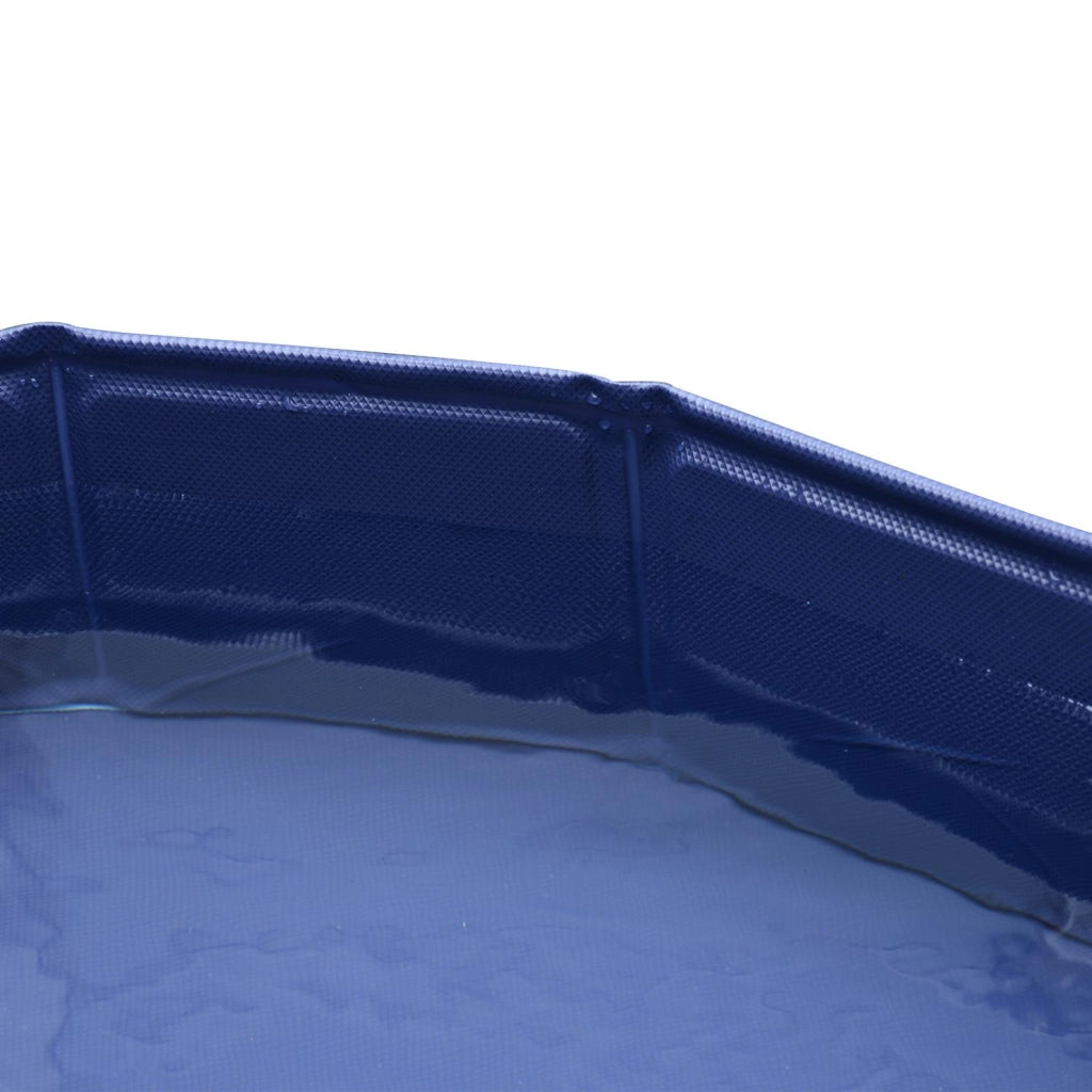 Piscina Pieghevole per Cani in PVC Blu Ø80x20 cm