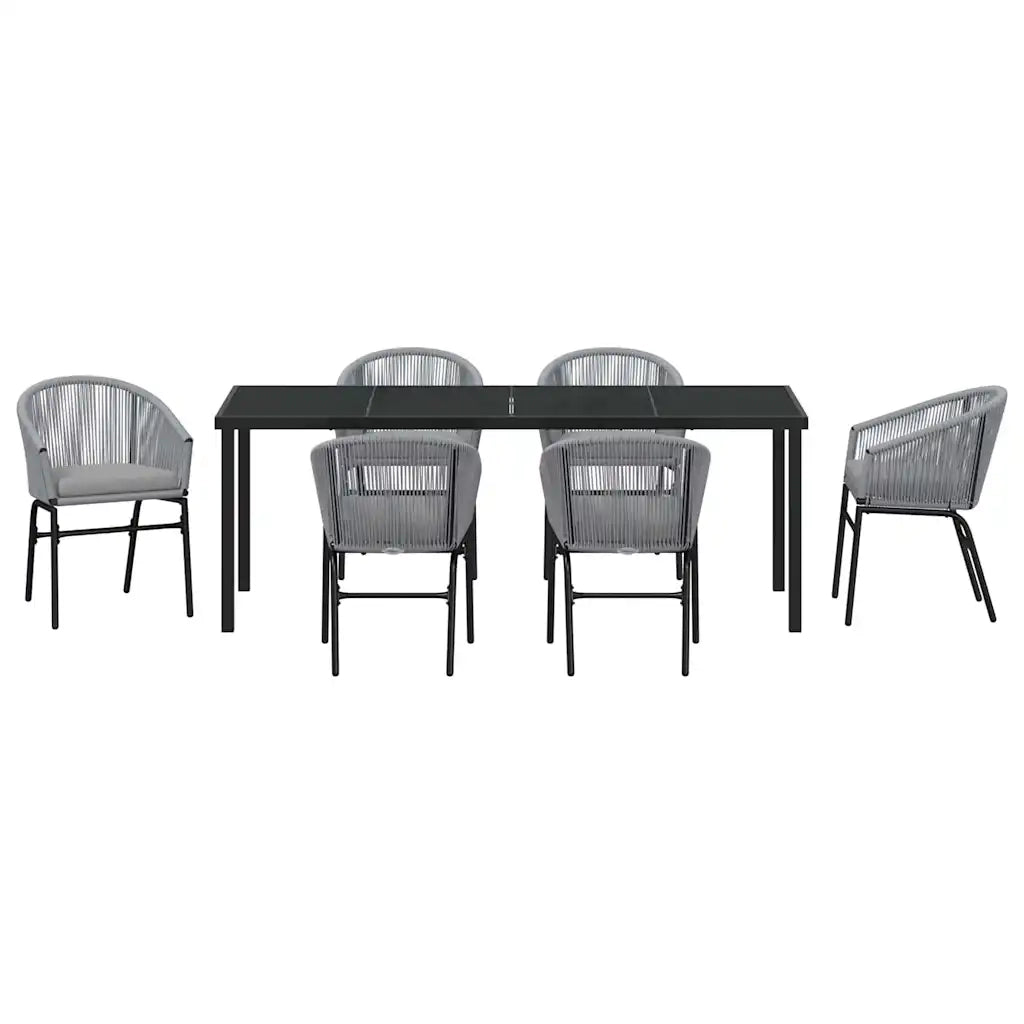 Set da Pranzo per Giardino 7 pcs Antracite 3379364