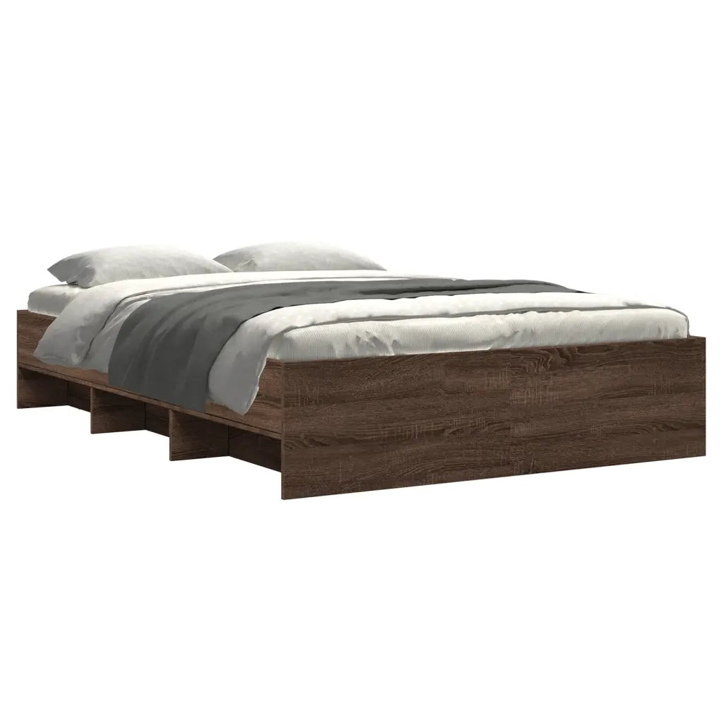 Giroletto senza Materasso Rovere Marrone 120x190 cm Truciolato 3295701