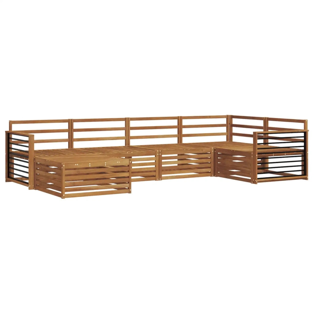 Set di divani da esterno 6 pcs Naturale