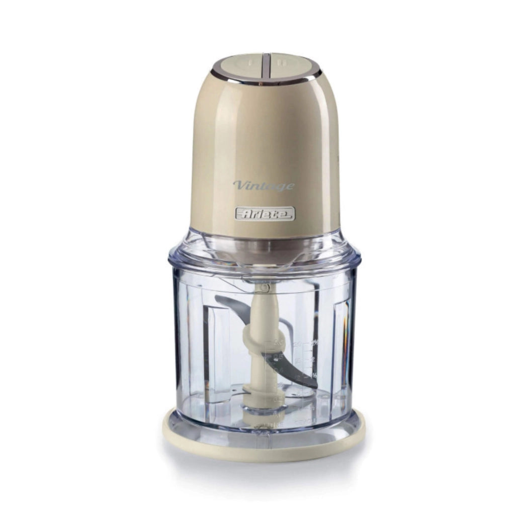 Ariete Tritatutto Verticale 0438 Vintage – 400W, 2 Velocità, 600ml, Lama in Acciaio, Design Iconico