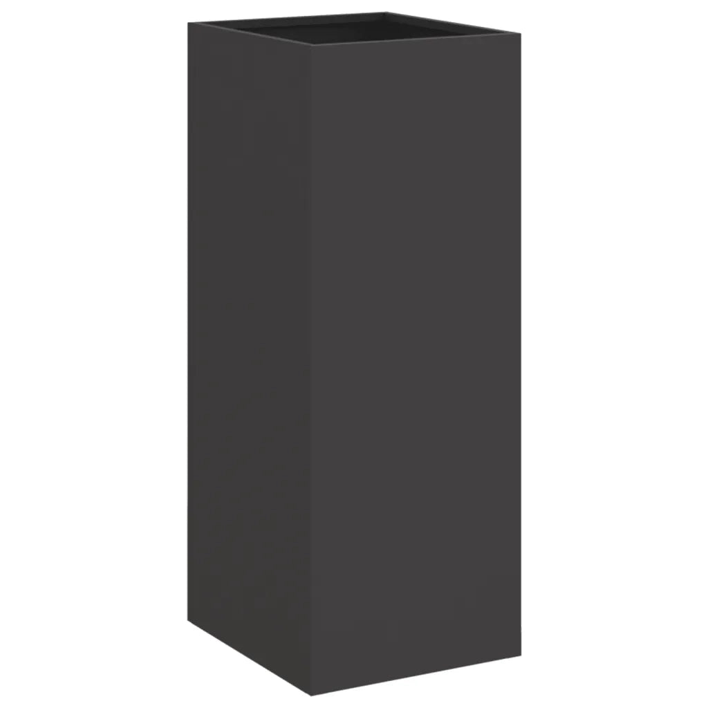 Fioriera | Cassetta per fiori | Vaso Nera 32x29x75 cm in Acciaio
