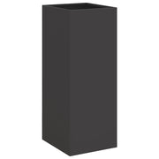 Fioriera | Cassetta per fiori | Vaso Nera 32x29x75 cm in Acciaio