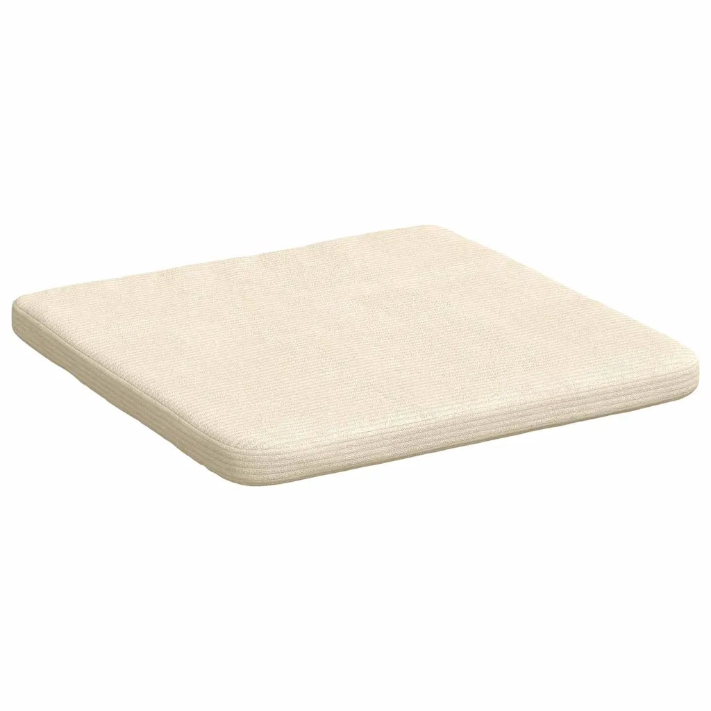 Cuscini per Seduta 4 pz | Cuscini per sedie Crema 40 x 40 x 3 cm Tessuto in Cords