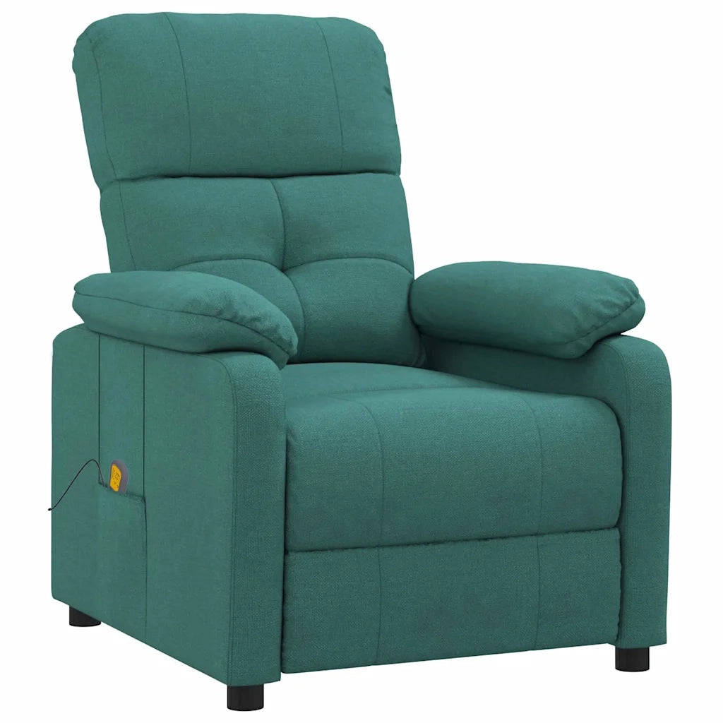 Divano Sedia-Poltrona Massaggiante Verde Scuro in Tessuto 745877