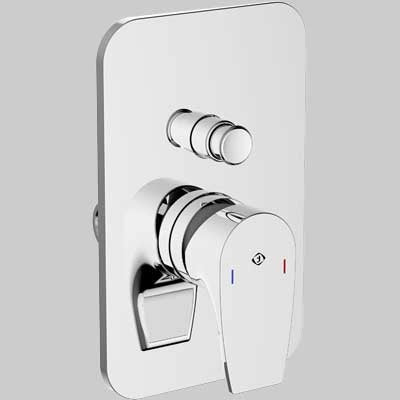 MISCELATORE DOCCIA INCASSO CON DEVIATORE BING  Completo Cromo     TEOREMA