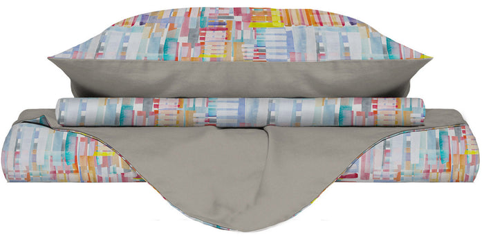 Copripiumino Singolo con Federe Stampato in Microfibra Francis