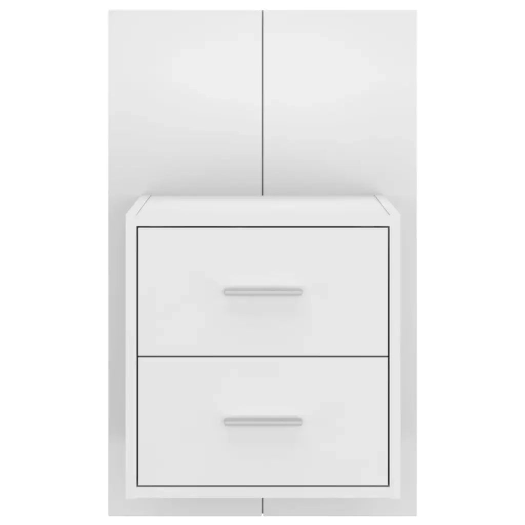 Comodino a Muro Bianco Lucido 811001