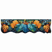 Tappeto Cucina Pvc Stampa Digitale HD Foglie Palme Moderno Sagomato Lavabile Antimacchia 50x180 cm