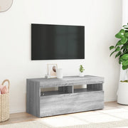 Mobile Porta TV con Luci LED Grigio Sonoma 90x35x40 cm cod mxl 9640