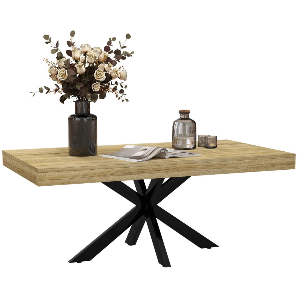 Tavolino da salotto rettangolare ¨C zephmum ¨C nero, metallo, 110x60x45cm