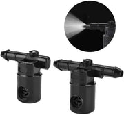 Kit di sostituzione per raccoglitore di acqua - Leggero - Duraturo - Parte di ricambio - Per Opel - 2 pezzi - Materiale ABS - Bocchetta per getto d'acqua