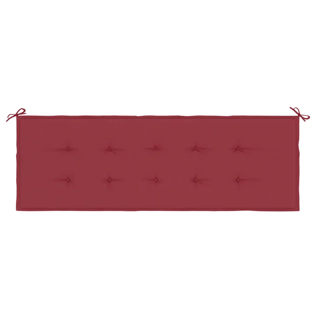 Cuscino per Panca Rosso Vino 150x50x4 cm in Tessuto Oxford 314086