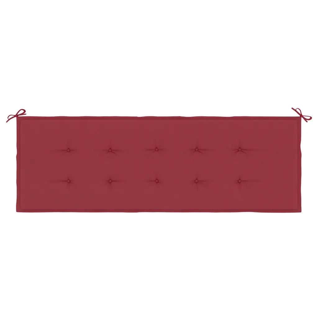 Cuscino per Panca Rosso Vino 150x50x3 cm in Tessuto Oxford 314086