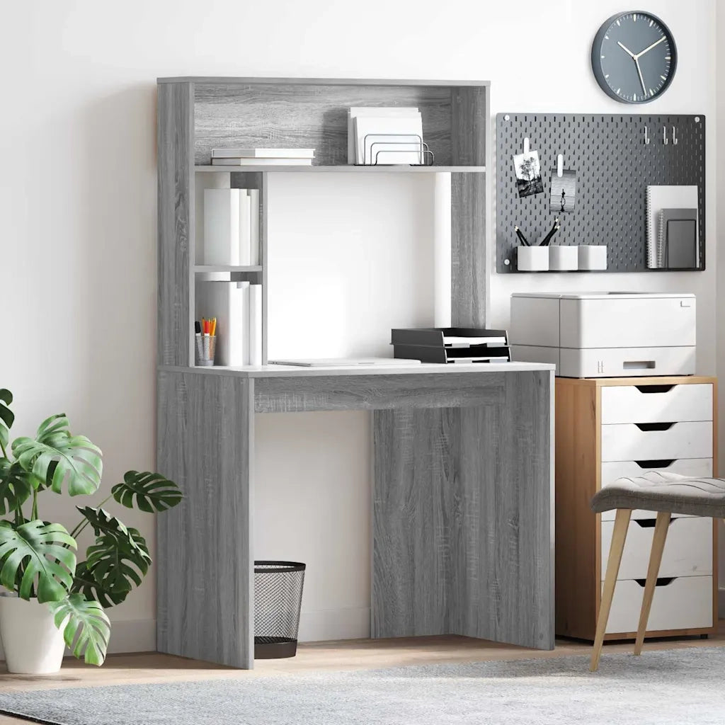 Scrivania Grigio Sonoma 91 x 50 x 149 cm Legno ingegnerizzato 869263