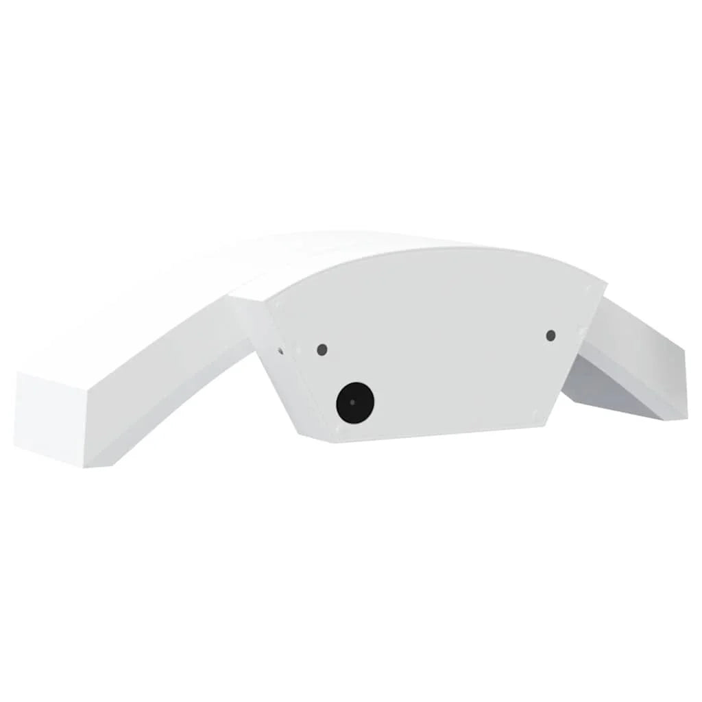 Set di 2 applique LED da esterno con sensore di movimento 27,5 x 7 x 10 cm alluminio bianco 02_0056595