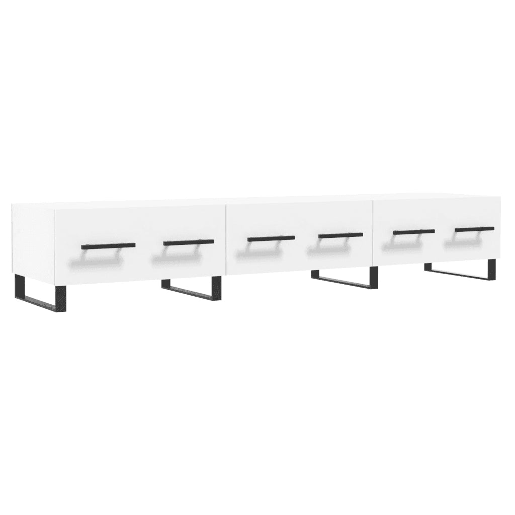 Mobile Porta TV Bianco 150x36x30 cm in Legno Multistrato 829172