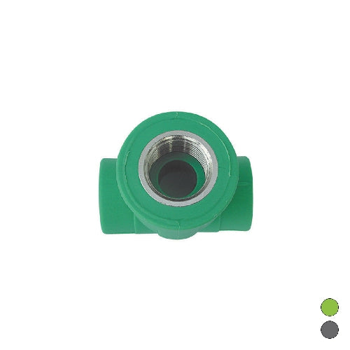 TEE FILETTATO FEMMINA IN POLIPROPILENE- 1 x Diam. 32- DH- pezzi 1