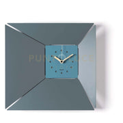 orologio da parete minimal illusio Petrolio/blu oltremare in Ferro 42x5x40h cm