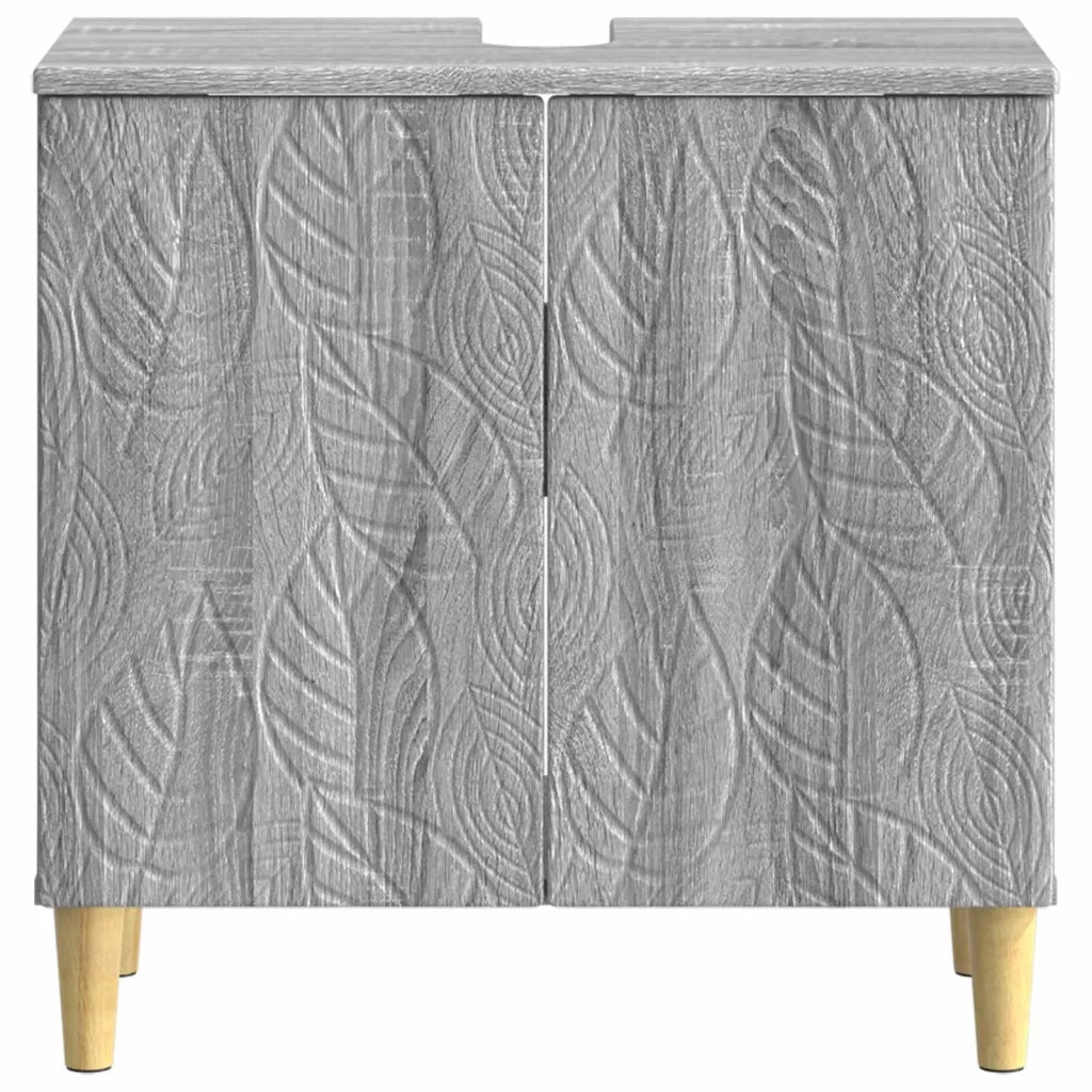 Armadio per Lavabo da Bagno DELFT Sonoma grigio 897011