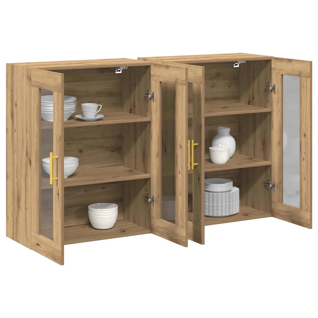 Armadi da Parete 2 pz Rovere artigianale 69,5 x 34 x 90 cm CFW9032844
