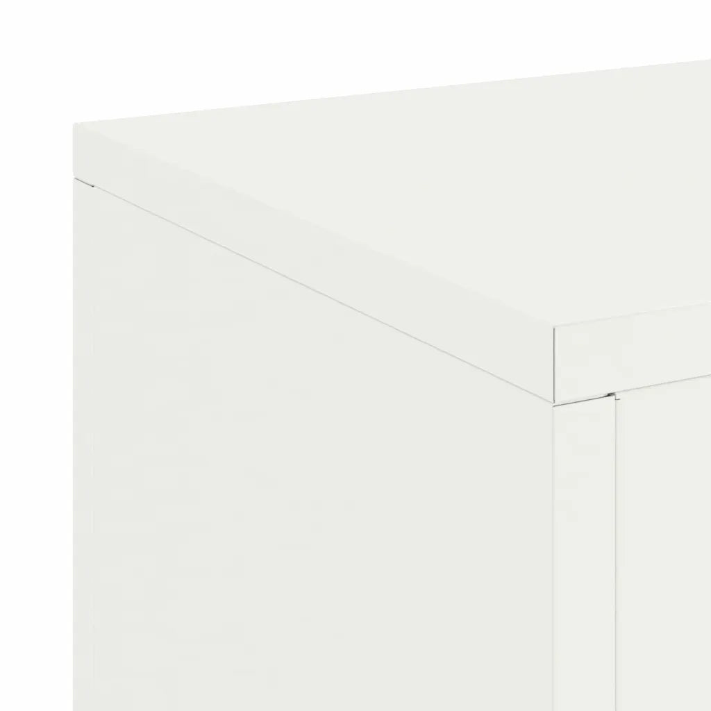Supporto per piante 2 pcs Bianco 24 x 24 x 35 cm Acciaio 865807
