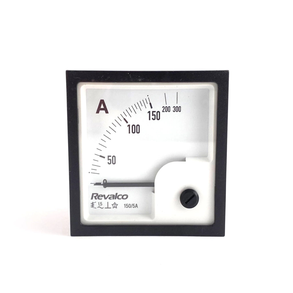 Amperometro analogico 90 gradi fer. 72 50/5A 2IN Revalco