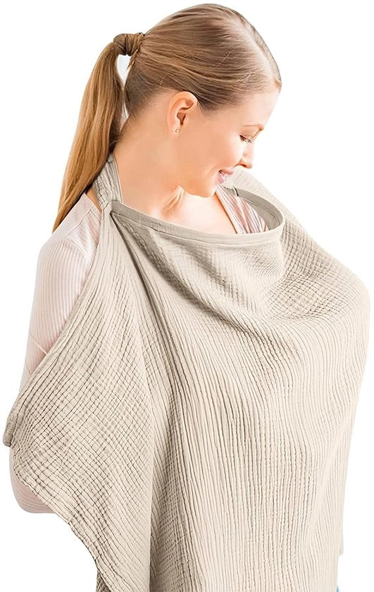 Asciugamano per allattamento versatile e stile per la strada - cotone - regolabile - khaki