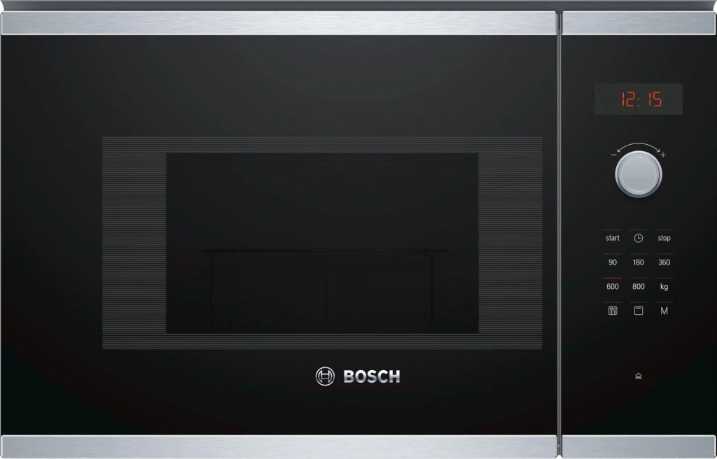 Bosch BEL523MS0 forno a microonde Da incasso 20 L 800 W Nero, Stainless steel