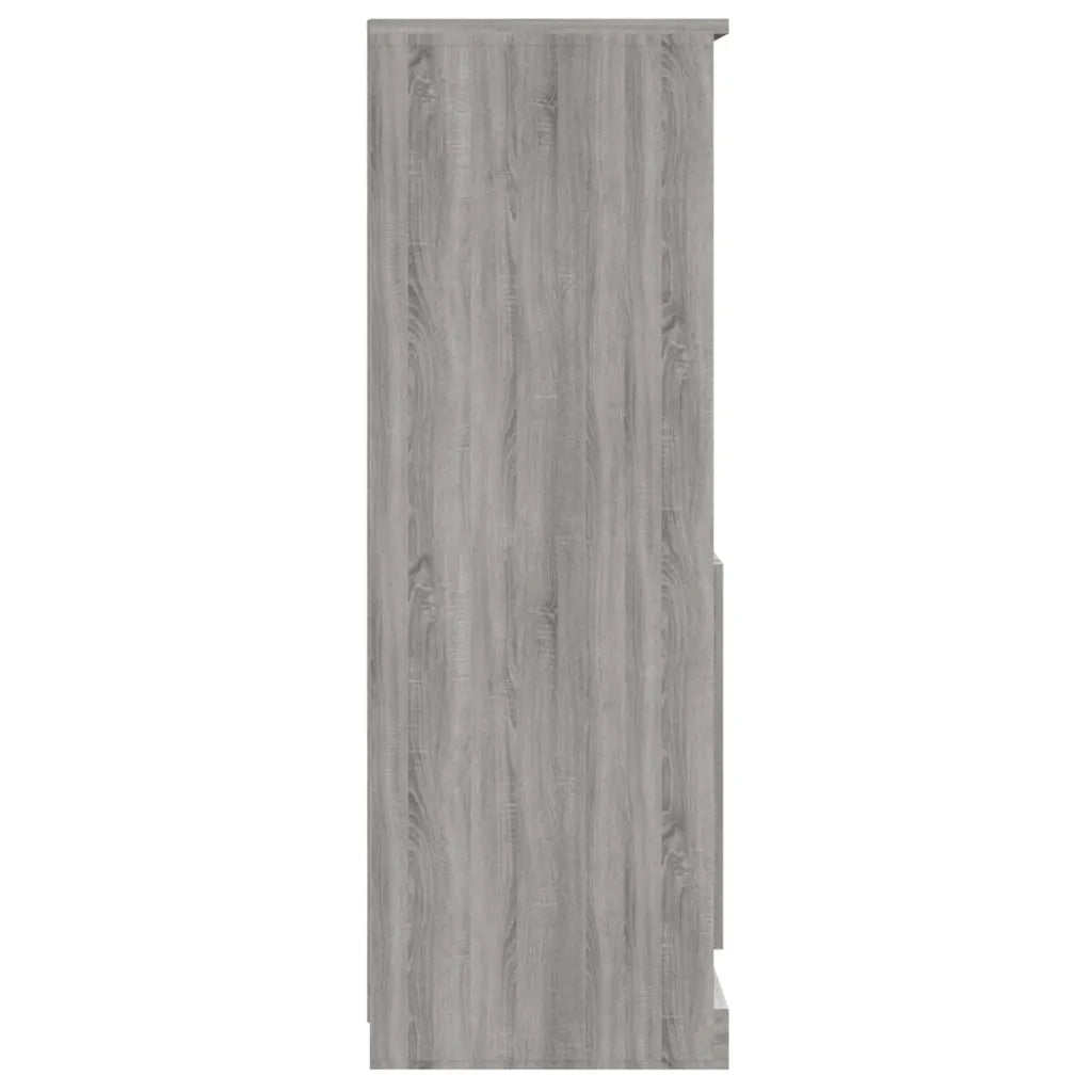 Credenza Grigio Sonoma 60x35,5x103,5 cm in Legno Multistrato 816318