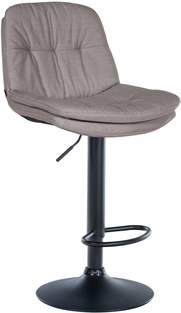 Barhocker Laurel Stoff schwarz
