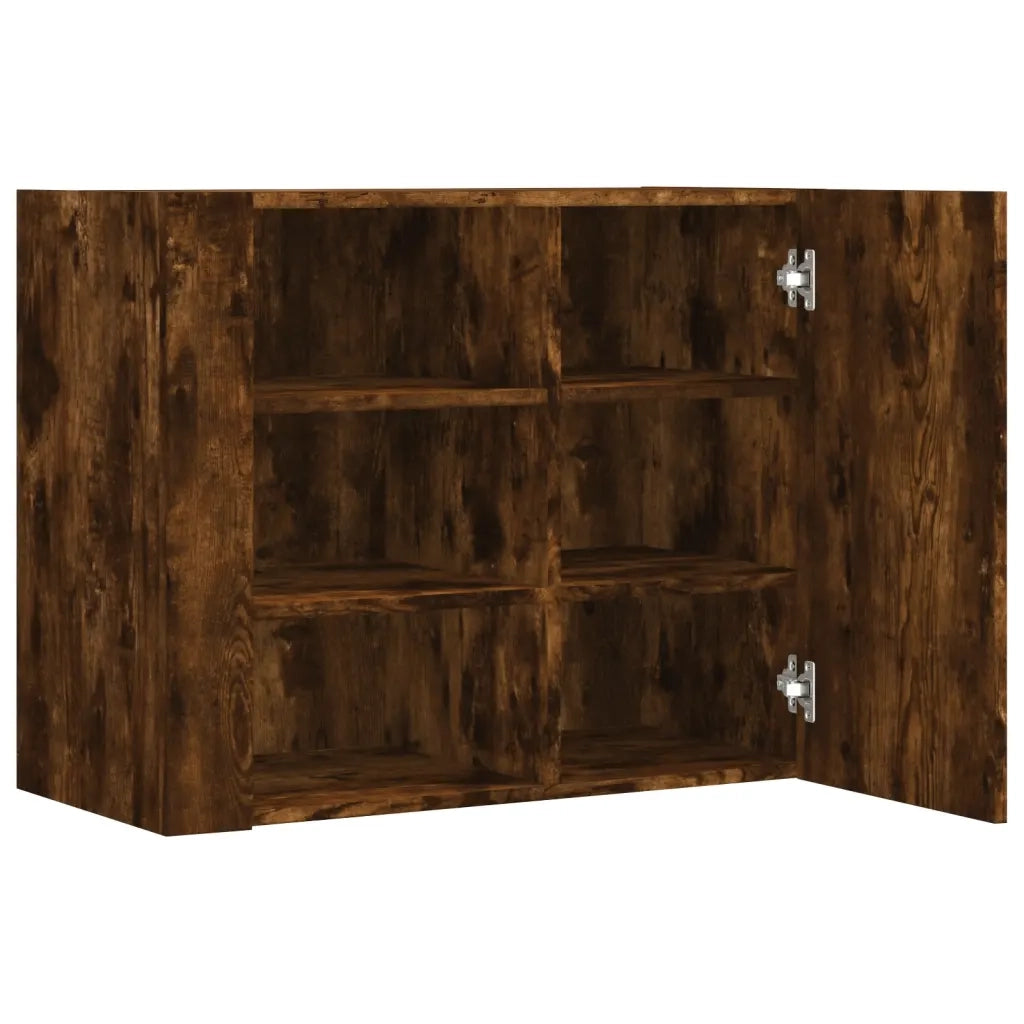vidaXL Armadietto a Muro Rovere Fumo 75x35x60 cm in Truciolato