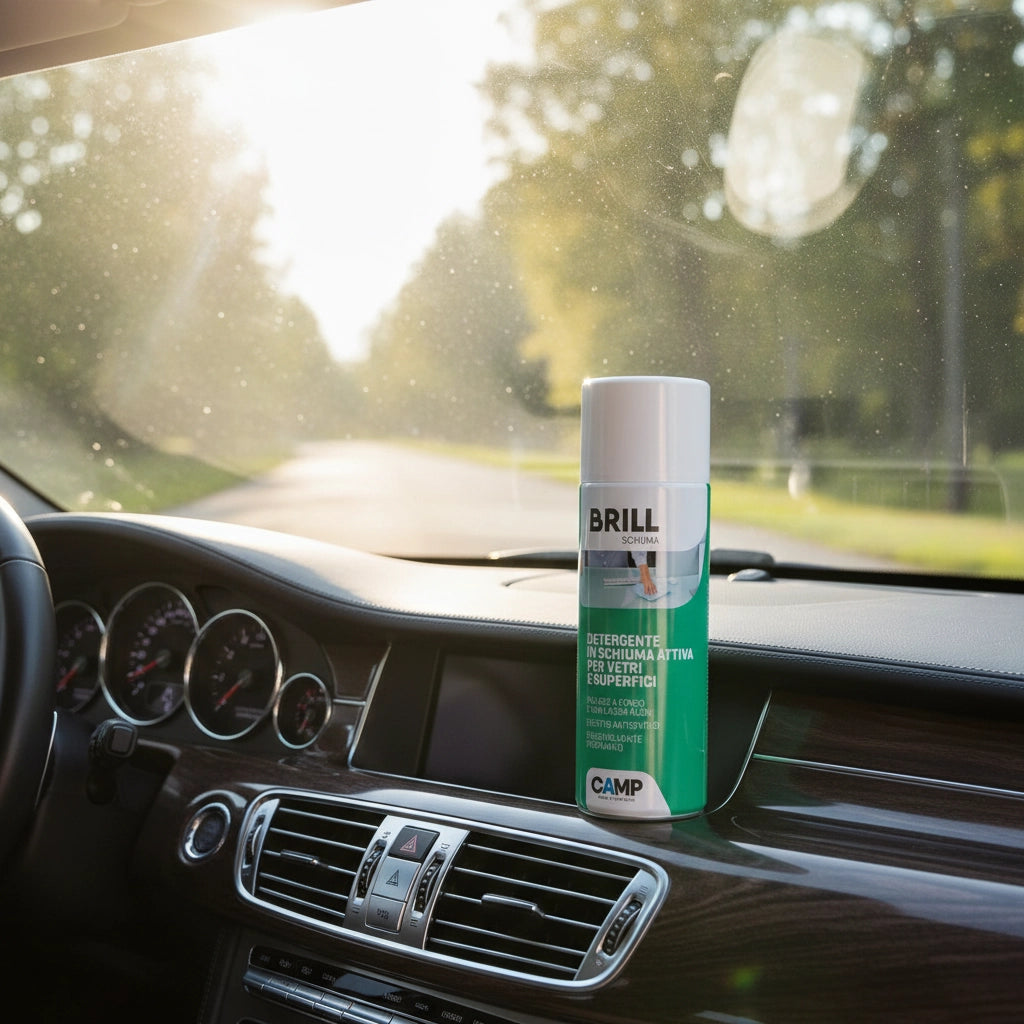 Brill schiuma 400 ml detergente brillantante in schiuma per vetri e superfici