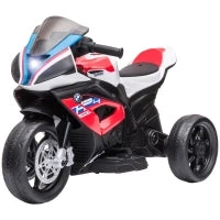 Moto per Bambini 18-60 Mesi Modello BMW HP4 con Fari, Musica e Pedali, in PP e Metallo, 82.5x42x54 cm, Rosso